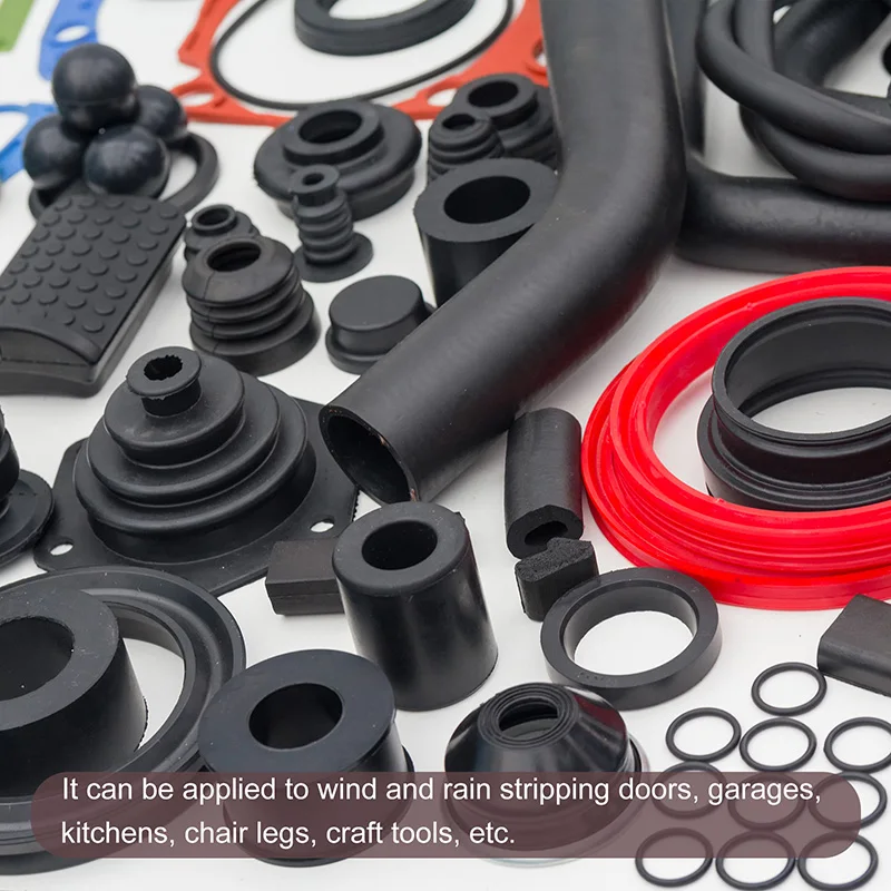 Solid Rubber Strips Neoprene Sheets Rolls 10/15/20/25/30/35/ 40/45/50/60mm DIY Gasket Sealing Padding Reduce Vibration Mat מק