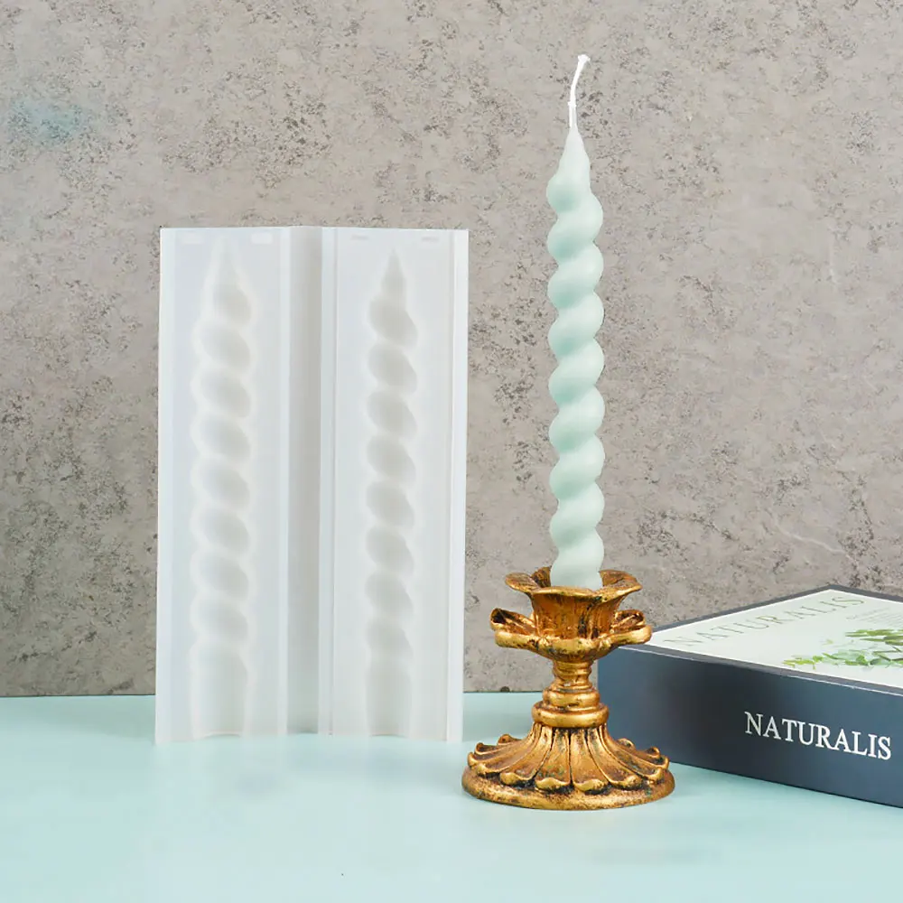 For Fun DIY Long Strip Church Candle Mould Irregular Shape Candle Silicone Mold Candlelight Dinner Handmade Candle Making Mold