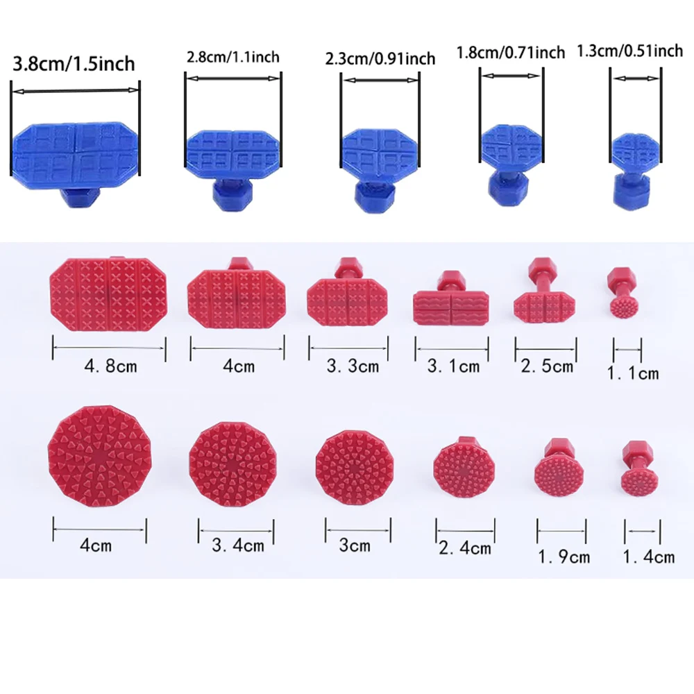 Car Body Paintless Dent Repair Tool Auto Dent Repair Puller Mix Size Suction Cup Puller Kit For Hand Maintenance Renovate Car