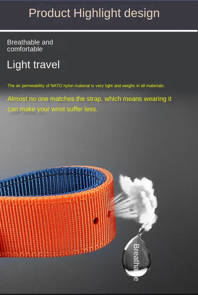 24*16mm Convex Metal ring nylon Watchband For TIMEX Tidal T2N721 T2N720 TW2T76500 TW2T76300 Sport breathable Canvas Watch Strap