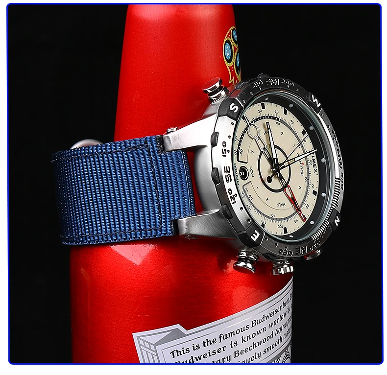24*16mm Convex Metal ring nylon Watchband For TIMEX Tidal T2N721 T2N720 TW2T76500 TW2T76300 Sport breathable Canvas Watch Strap