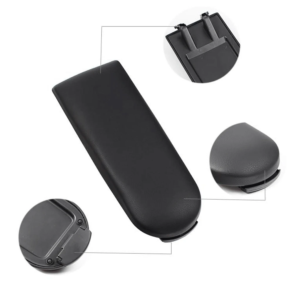 Leather Seat For Ibiza 6J 2009 2010 2011 2012 2013 2014 2015 2016 Car Center Console Armrest Cover Latch Lid Protector Cap