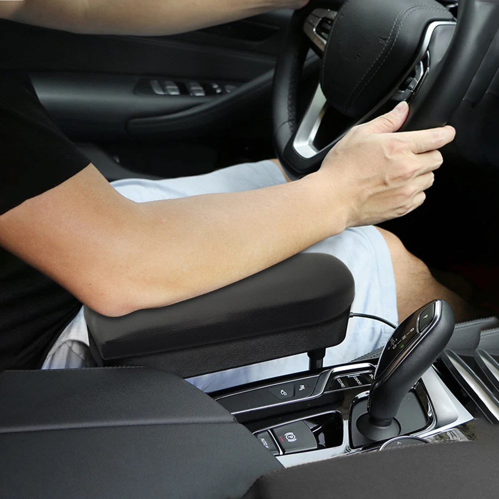 Leather Seat For Ibiza 6J 2009 2010 2011 2012 2013 2014 2015 2016 Car Center Console Armrest Cover Latch Lid Protector Cap