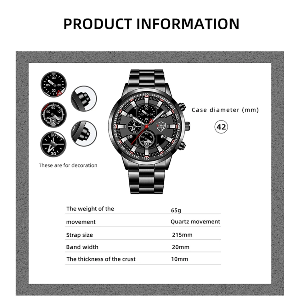 2023 Mens Watches Fashion Luxury Men Black Stainless Steel Quartz Wristwatch Man Business Casual Leather Watch relogio masculino