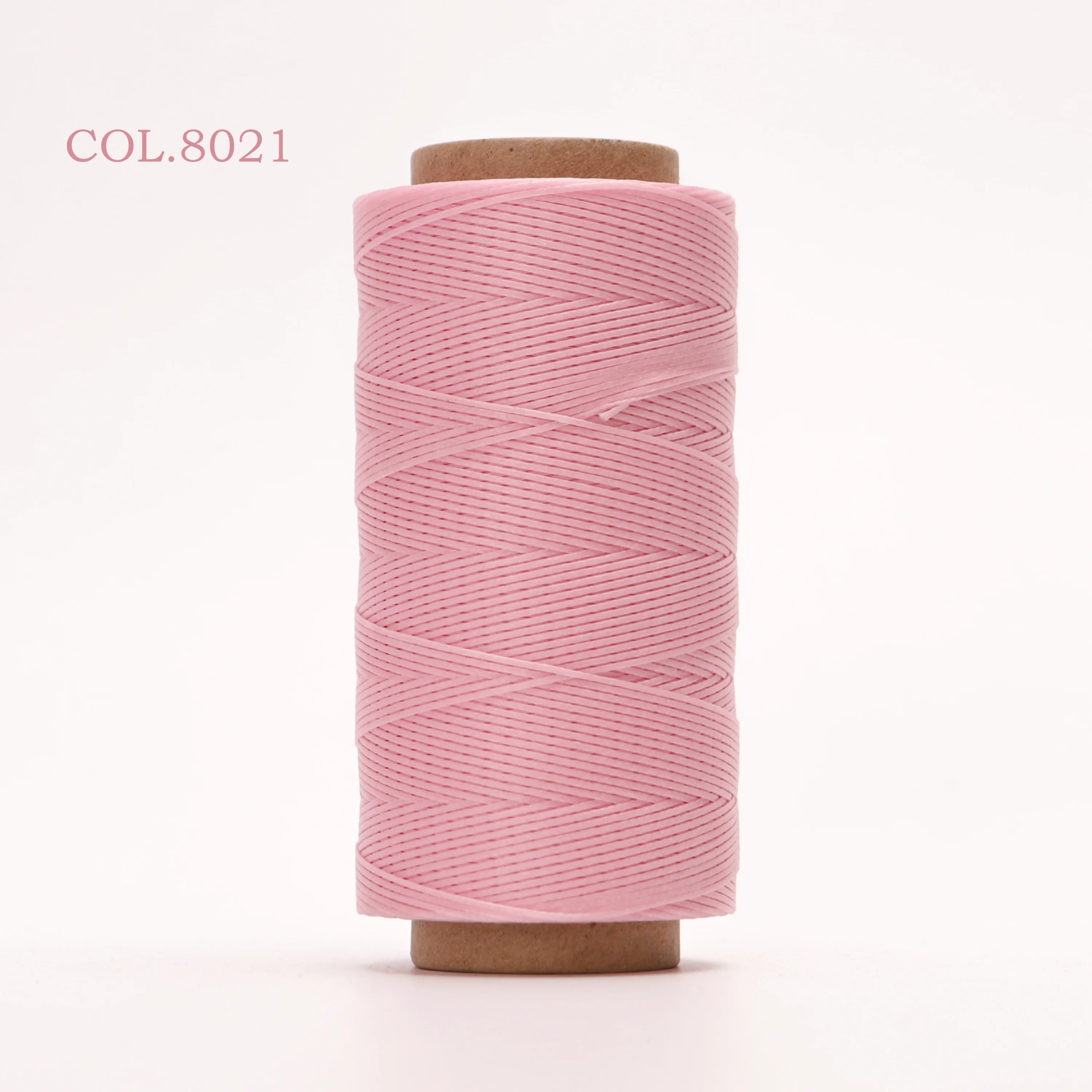 150D 0.8mm Thickness 260 Meters Long Flat Braided Polyester Waxed Thread DIY Craft String Leather Sewing 33 Colors Availbale