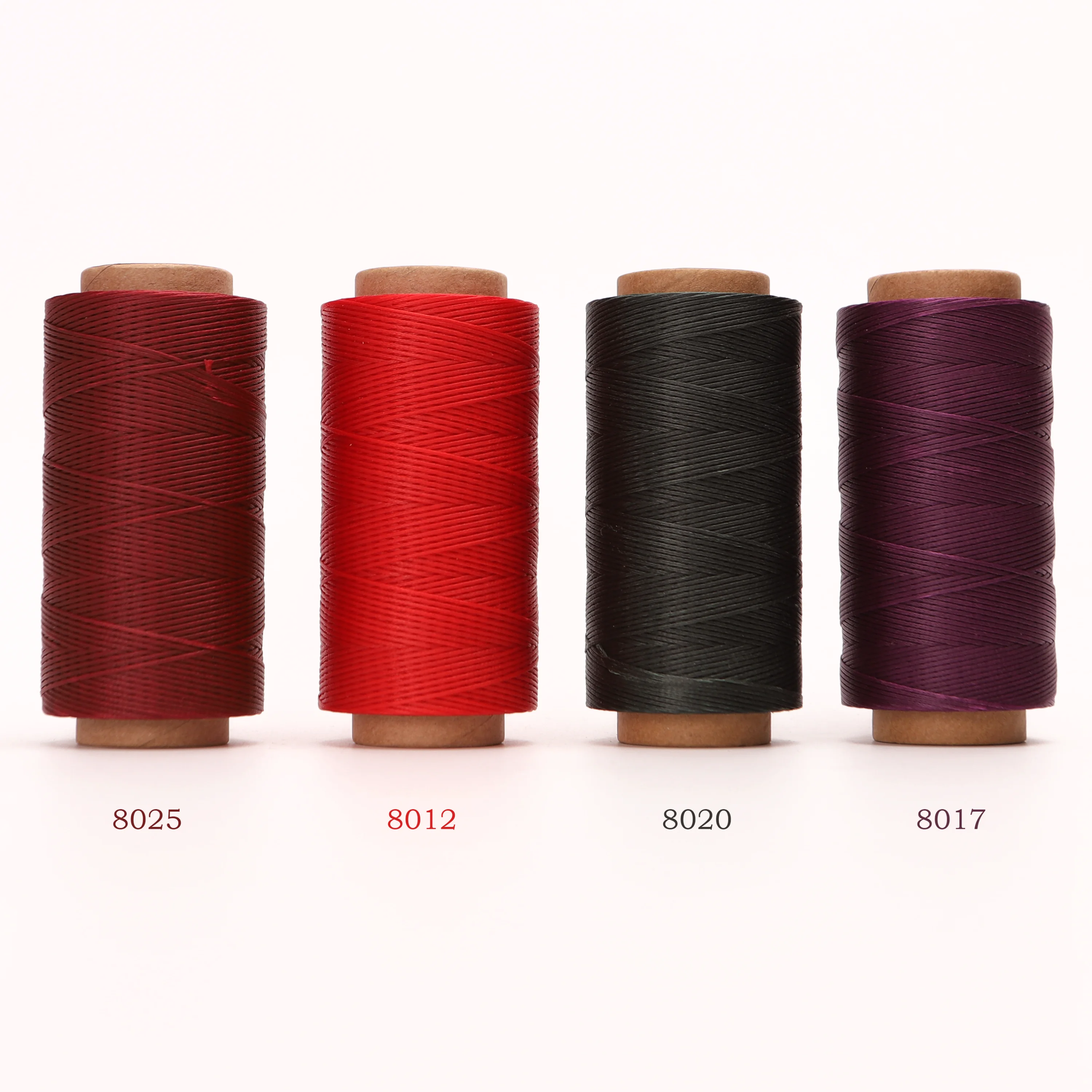 150D 0.8mm Thickness 260 Meters Long Flat Braided Polyester Waxed Thread DIY Craft String Leather Sewing 33 Colors Availbale