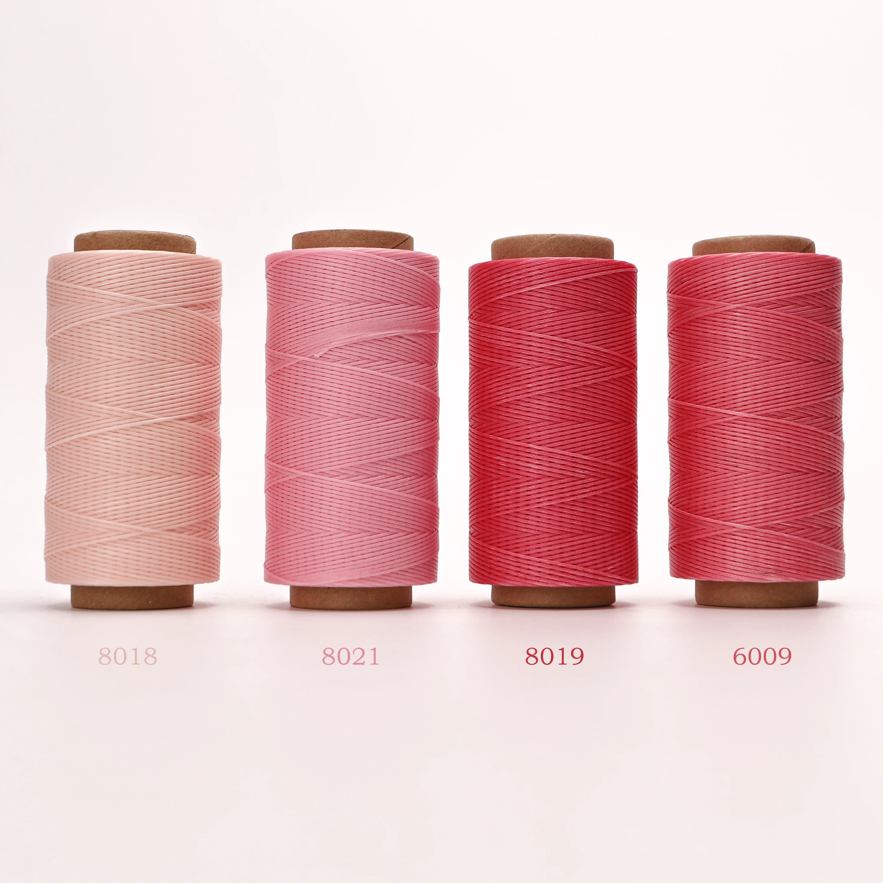150D 0.8mm Thickness 260 Meters Long Flat Braided Polyester Waxed Thread DIY Craft String Leather Sewing 33 Colors Availbale