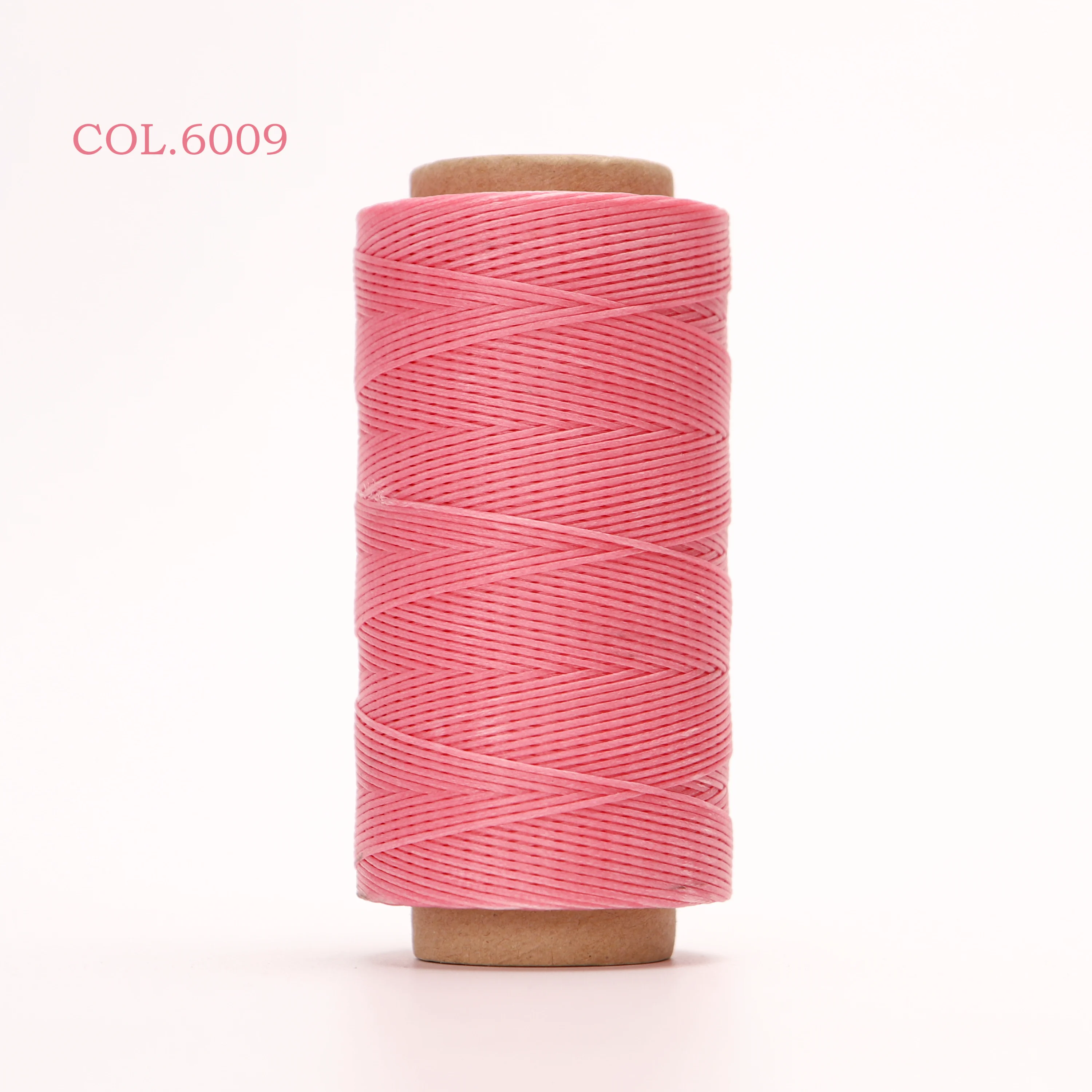 150D 0.8mm Thickness 260 Meters Long Flat Braided Polyester Waxed Thread DIY Craft String Leather Sewing 33 Colors Availbale