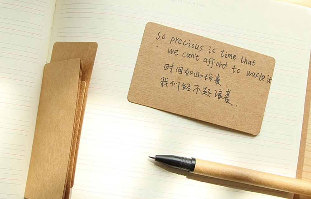 100Pcs 5.3*9cm Blank Card For Business Cards For Message And Book Name Blank Cards For Business Card Message Cards 300gsm