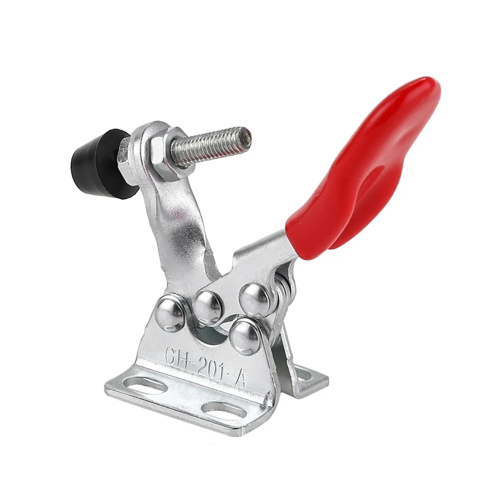 1/2/4Pcs GH-201A 27Kg Quick Release Toggle Clamps Horizontal Clamp U-shaped Bar Hand Clip Woodworking Tool Wood Circuit Boards