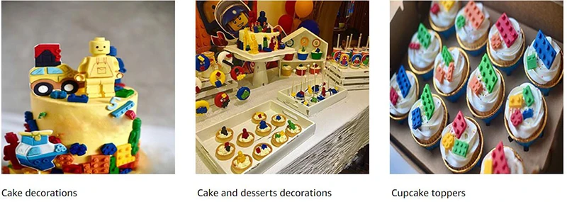 Building Bricks Robots Fondant Silicone Mold For Cake Border Decorating Cupcake Topper DIY Candy Chocolate Crafts Clay Tools