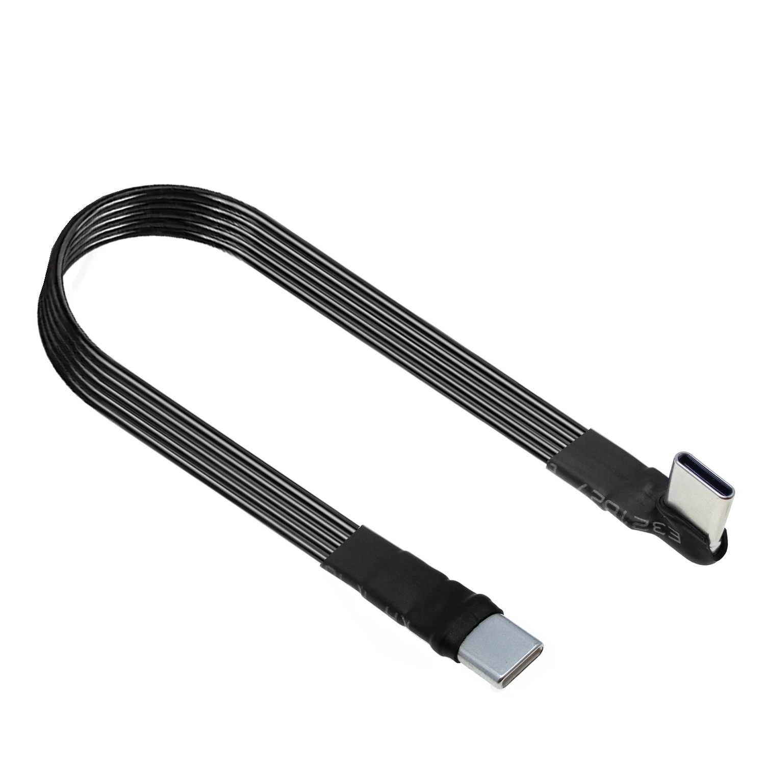 10CM Flat Elbow USB-C Type C Up/Down 90 Degree Data Load PD Cable Left and Right USB C universal data cable for Android phones