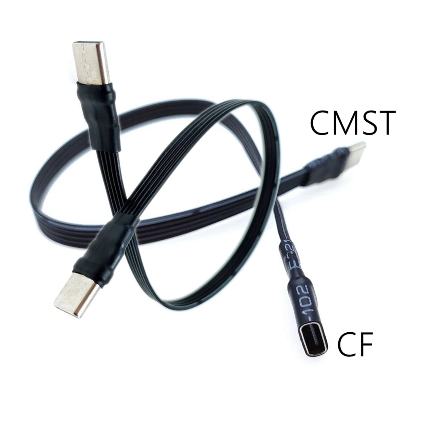 10CM Flat Elbow USB-C Type C Up/Down 90 Degree Data Load PD Cable Left and Right USB C universal data cable for Android phones
