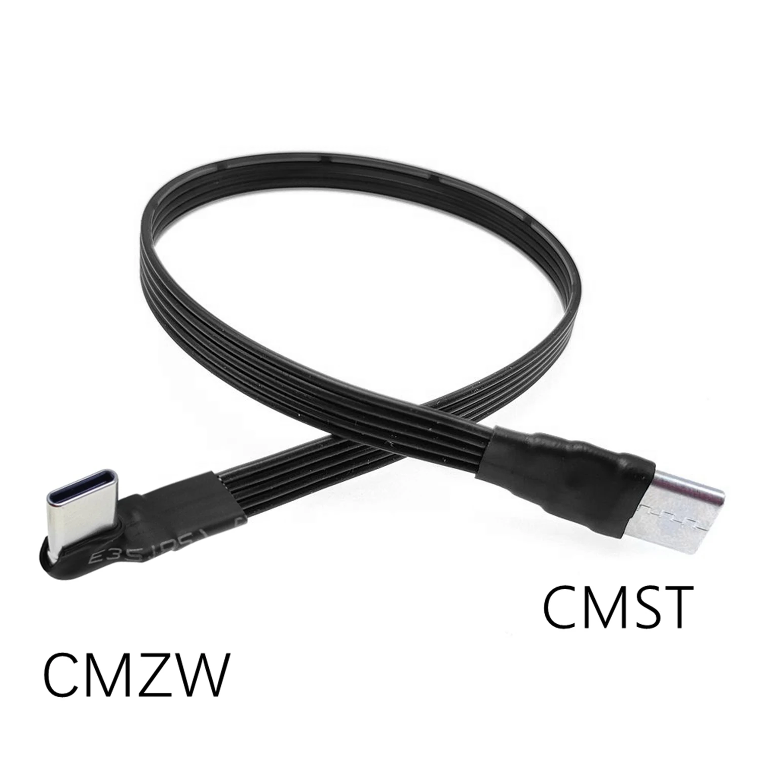 10CM Flat Elbow USB-C Type C Up/Down 90 Degree Data Load PD Cable Left and Right USB C universal data cable for Android phones