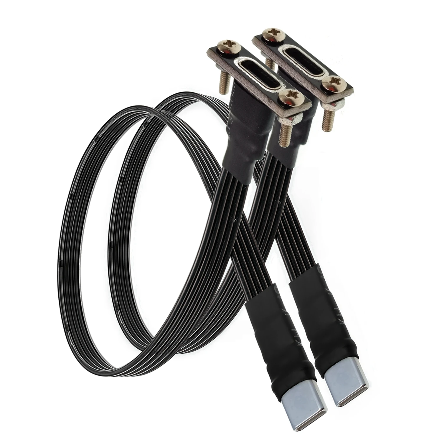 10CM Flat Elbow USB-C Type C Up/Down 90 Degree Data Load PD Cable Left and Right USB C universal data cable for Android phones