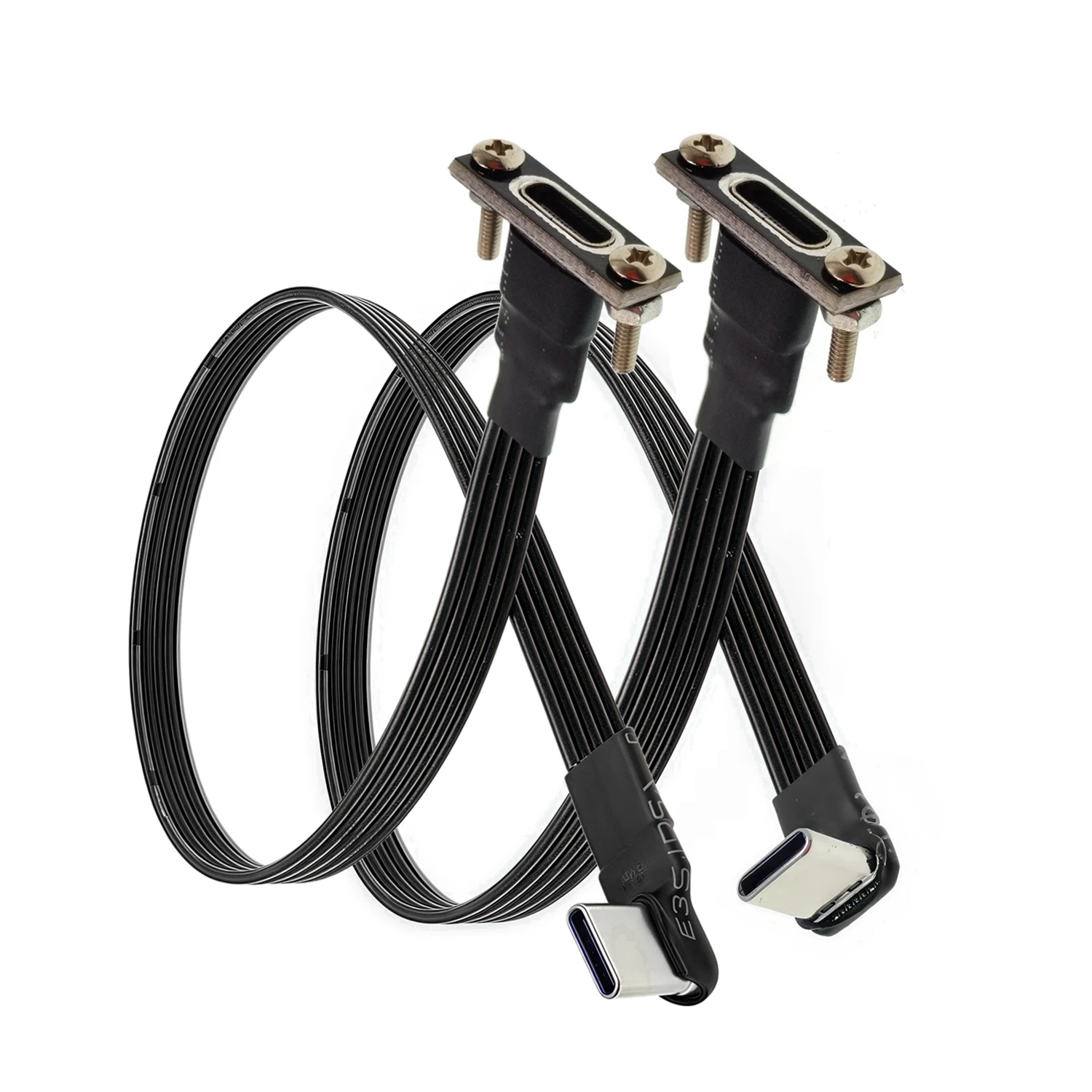 10CM Flat Elbow USB-C Type C Up/Down 90 Degree Data Load PD Cable Left and Right USB C universal data cable for Android phones