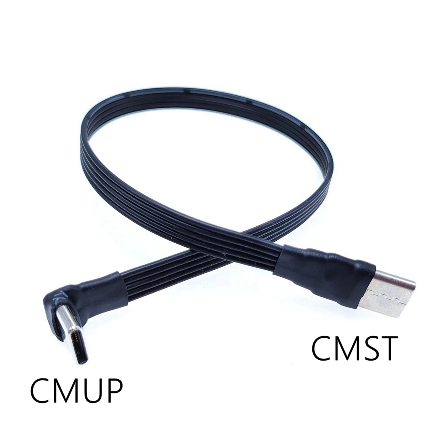 10CM Flat Elbow USB-C Type C Up/Down 90 Degree Data Load PD Cable Left and Right USB C universal data cable for Android phones