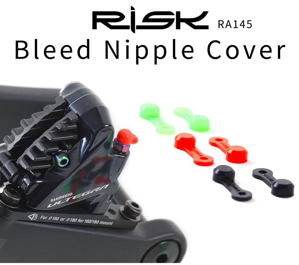 RISK Silica Gel MTB Bike Bleed Nipple Cover Dust Cap Mountain Bicycle Oil Nipple Set For XT Oil Disc Brake Clamp Accessories