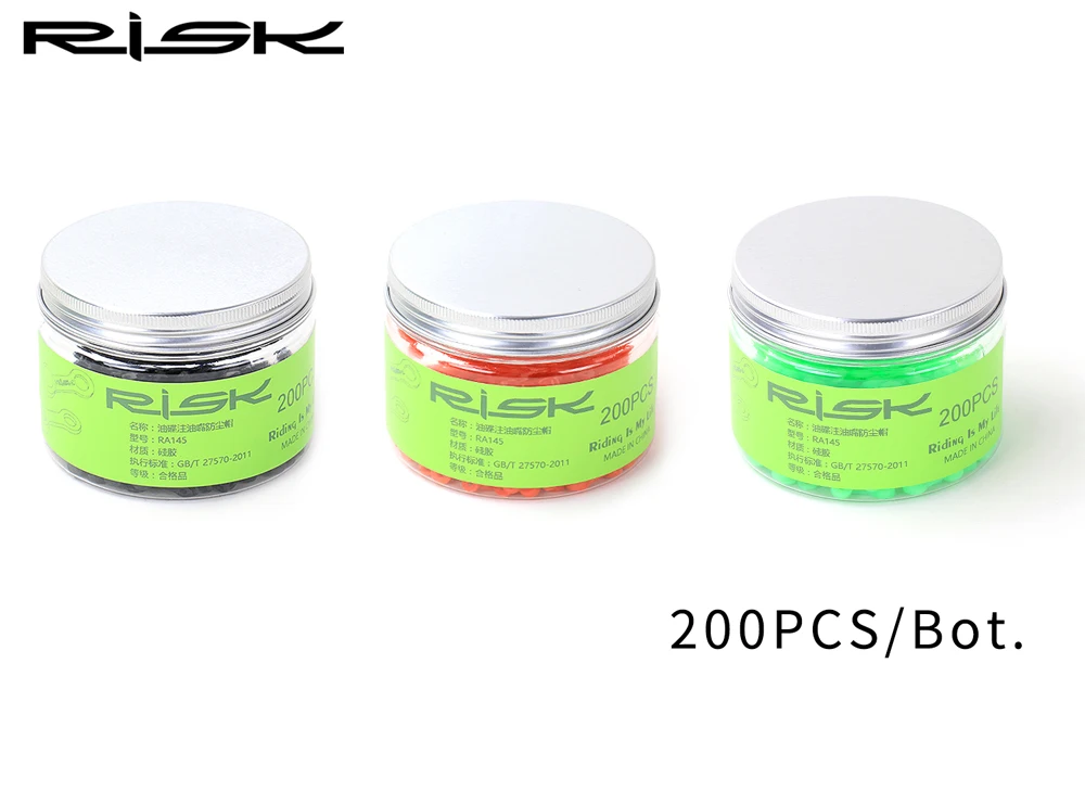 RISK Silica Gel MTB Bike Bleed Nipple Cover Dust Cap Mountain Bicycle Oil Nipple Set For XT Oil Disc Brake Clamp Accessories