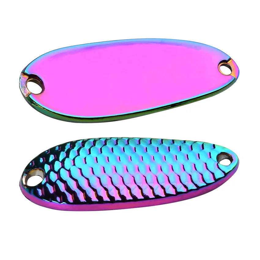 10pcs Metal Spoon Lures Baits 1.5g 2.5g 3.5g 5g Spinner Pesca Stream Bait Mini Fishing Spoon Lure For Trout Perch Pike Salmon