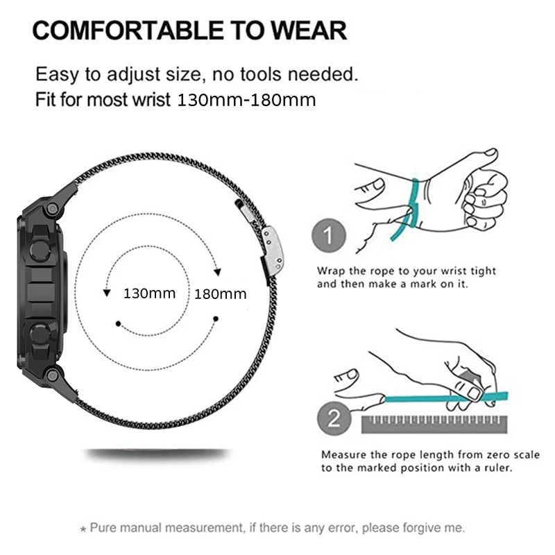 For Amazfit T REX 2 Stainless Steel Watchband For Amazfit T Rex Pro/T-Rex Metal Bracelet Amazfit T-Rex 2 Strap Amazfit Tex Bands