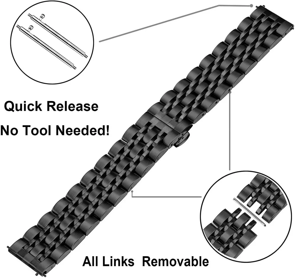 For Amazfit T REX 2 Stainless Steel Watchband For Amazfit T Rex Pro/T-Rex Metal Bracelet Amazfit T-Rex 2 Strap Amazfit Tex Bands