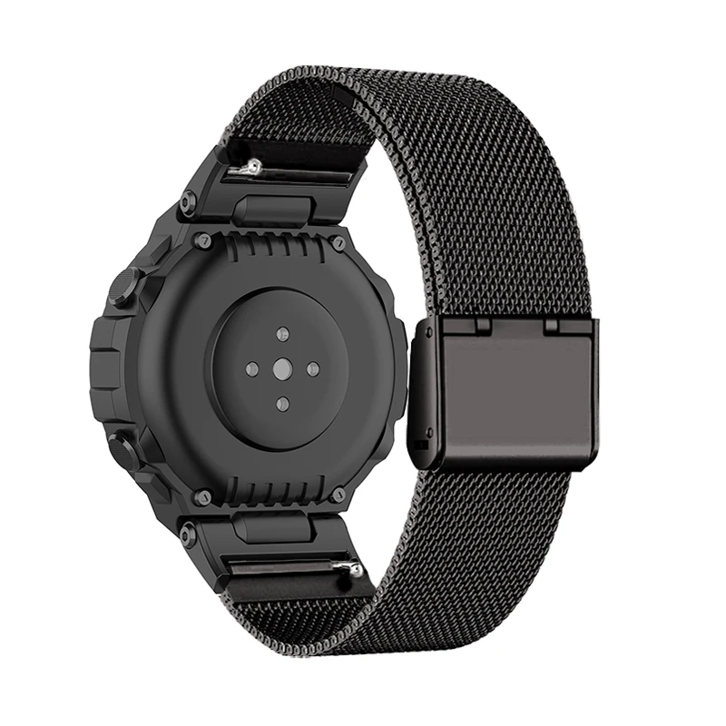 For Amazfit T REX 2 Stainless Steel Watchband For Amazfit T Rex Pro/T-Rex Metal Bracelet Amazfit T-Rex 2 Strap Amazfit Tex Bands