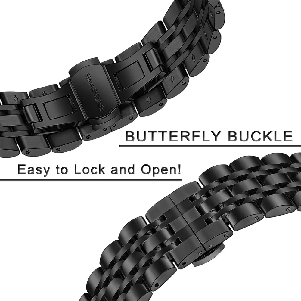 For Amazfit T REX 2 Stainless Steel Watchband For Amazfit T Rex Pro/T-Rex Metal Bracelet Amazfit T-Rex 2 Strap Amazfit Tex Bands