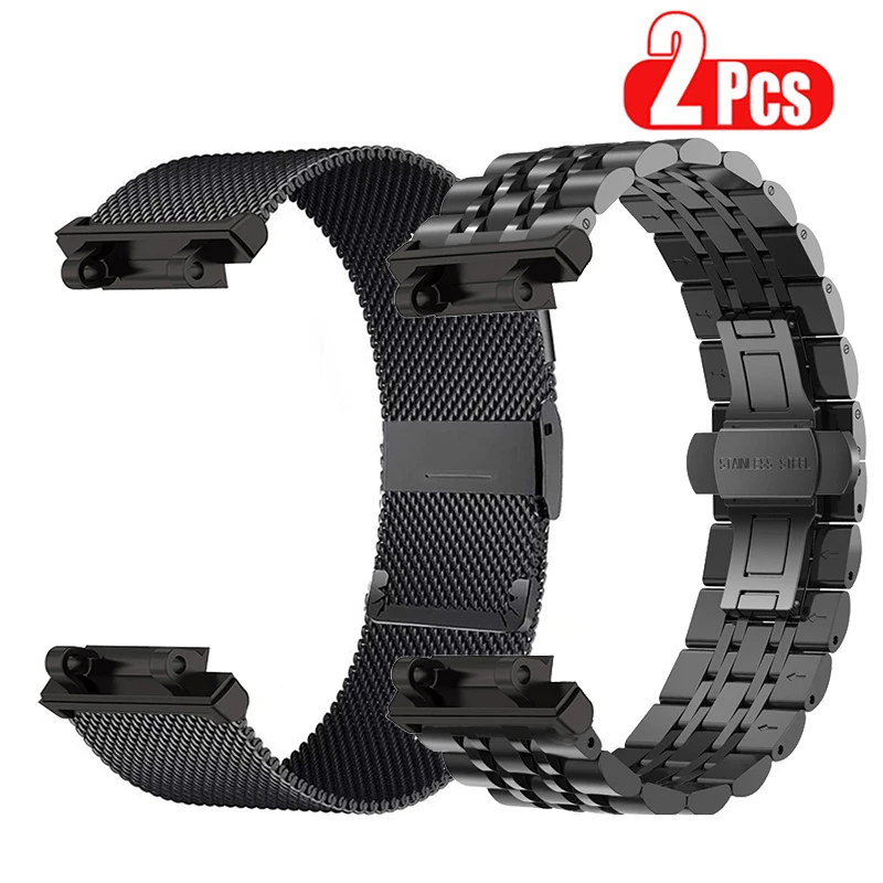 For Amazfit T REX 2 Stainless Steel Watchband For Amazfit T Rex Pro/T-Rex Metal Bracelet Amazfit T-Rex 2 Strap Amazfit Tex Bands