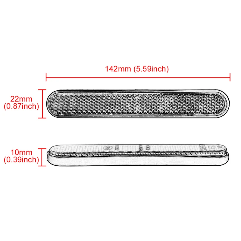 2pc Motorcycle Fork Leg Reflective Warning Tape Front Rear Mudguard Fender Reflector Fit For Harley Sportster 883 X48 1200 A1