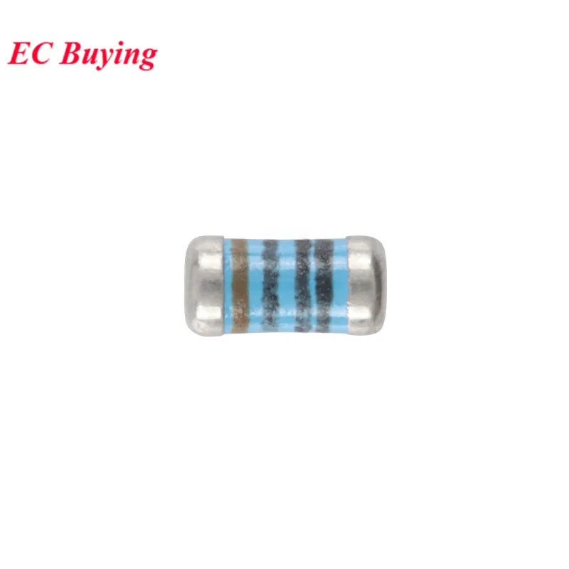 10-50Pcs 0102 0204 0207 SMD Resistor Cylindrical Color Ring Chip Wafer Resistance 1% 100R 200R 1K 2K 3.3K 4.7K 10K 100K 1M Ohm