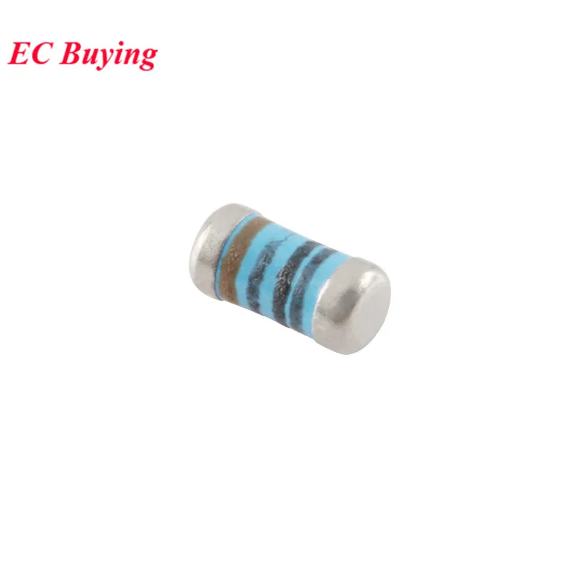10-50Pcs 0102 0204 0207 SMD Resistor Cylindrical Color Ring Chip Wafer Resistance 1% 100R 200R 1K 2K 3.3K 4.7K 10K 100K 1M Ohm