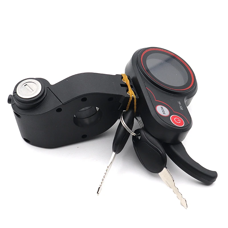 TF-100 6-pinlithium Switch With Key, Instrument Panel, Throttle, Electric Door Lock Key Accessories Suit For KUGOO M4 Scooter