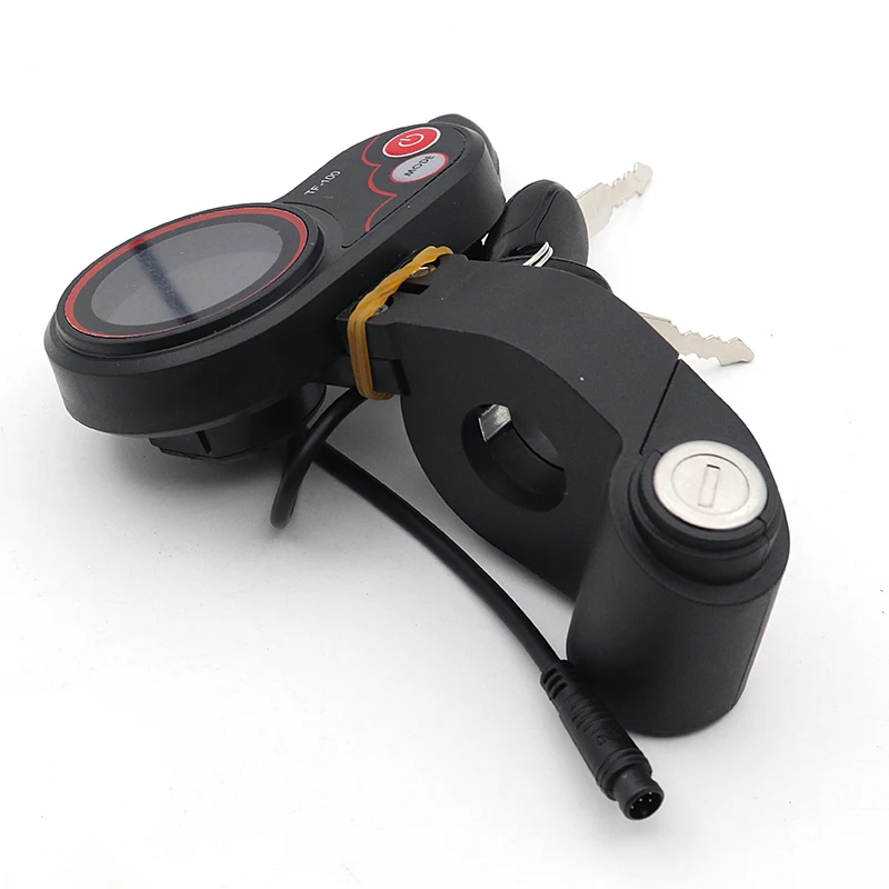TF-100 6-pinlithium Switch With Key, Instrument Panel, Throttle, Electric Door Lock Key Accessories Suit For KUGOO M4 Scooter