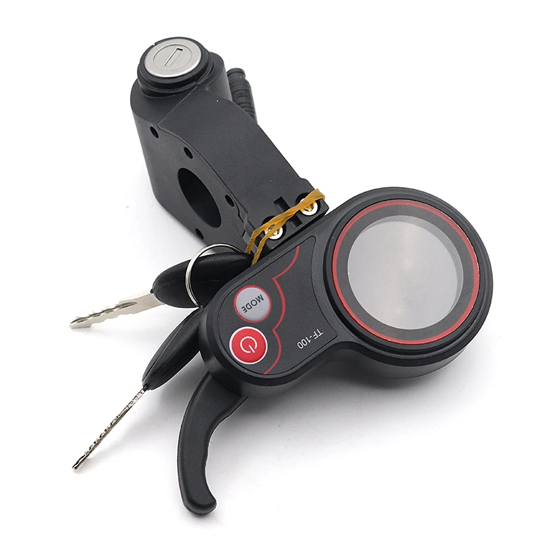 TF-100 6-pinlithium Switch With Key, Instrument Panel, Throttle, Electric Door Lock Key Accessories Suit For KUGOO M4 Scooter