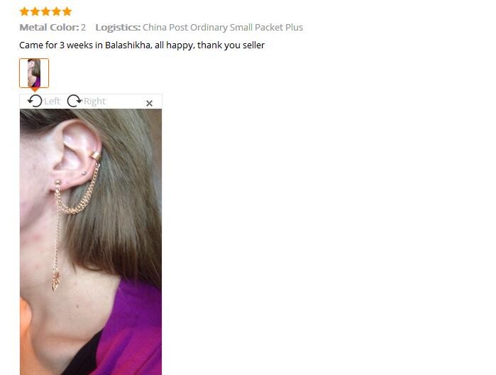 New Fashion Leaf Ear Cuff for Women Personality Punk Gold Color Leaves Pendants Female Clip Earrings Brincos boucle d'oreille