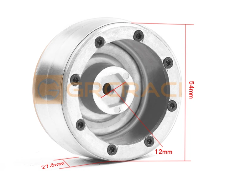 Ajrc 1.9-inch Camel Cup Wheels Retro Metal Wheels For Climbing Car For 1/10 Rc Climbing Car Traxxas Trx4 Rgt Axial Scx10 Rc4wd