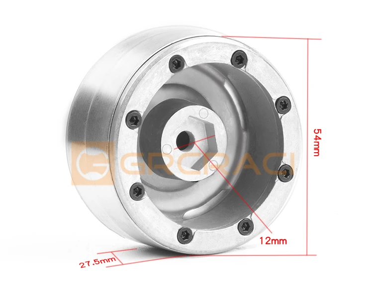 Ajrc 1.9-inch Camel Cup Wheels Retro Metal Wheels For Climbing Car For 1/10 Rc Climbing Car Traxxas Trx4 Rgt Axial Scx10 Rc4wd