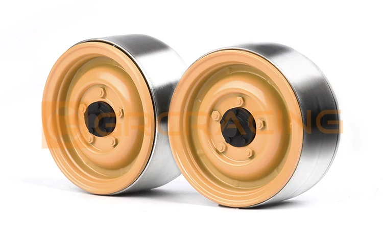 Ajrc 1.9-inch Camel Cup Wheels Retro Metal Wheels For Climbing Car For 1/10 Rc Climbing Car Traxxas Trx4 Rgt Axial Scx10 Rc4wd