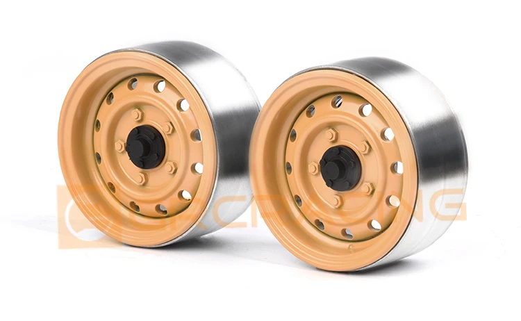 Ajrc 1.9-inch Camel Cup Wheels Retro Metal Wheels For Climbing Car For 1/10 Rc Climbing Car Traxxas Trx4 Rgt Axial Scx10 Rc4wd