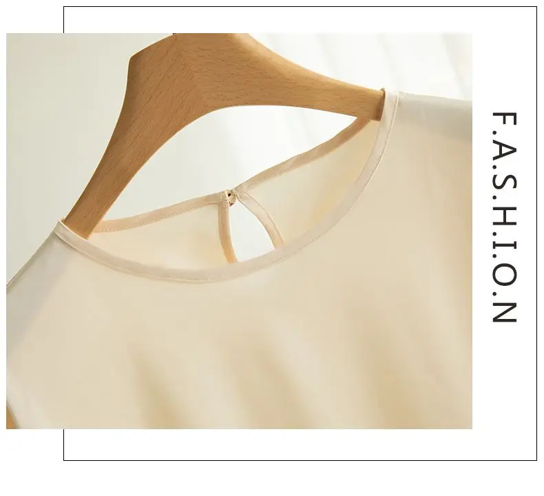 2026 New In Summer Satin Silk Half-Sleeve Tee Tops Basic Solid Women‘s T-Shirt Casual O-neck Thin Shirts Ladies Loose Blouses