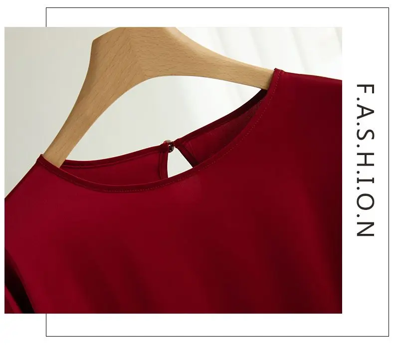 2026 New In Summer Satin Silk Half-Sleeve Tee Tops Basic Solid Women‘s T-Shirt Casual O-neck Thin Shirts Ladies Loose Blouses