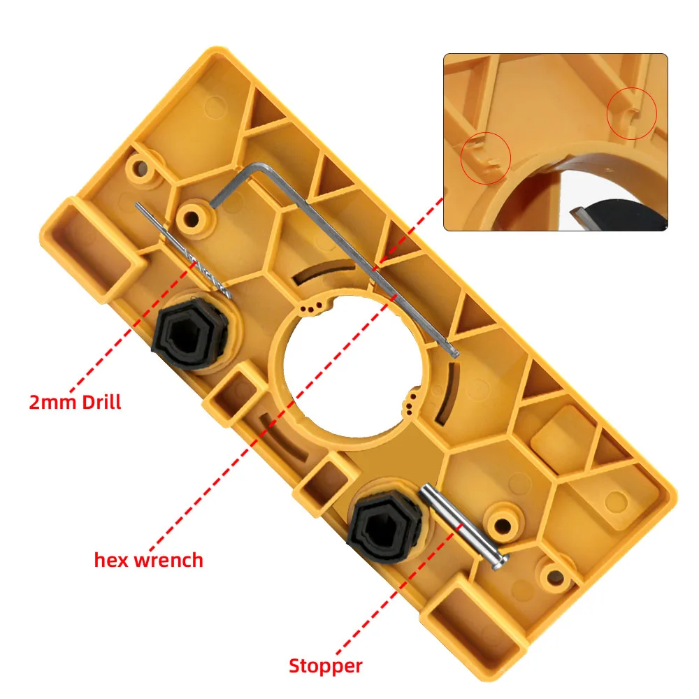 Concealed 35MM Cup Style Hinge Jig Boring Hole Drill or 35MM Concealed Hinge Jig Kit For Wood Hole Locator Hinge Jig Drill Guide