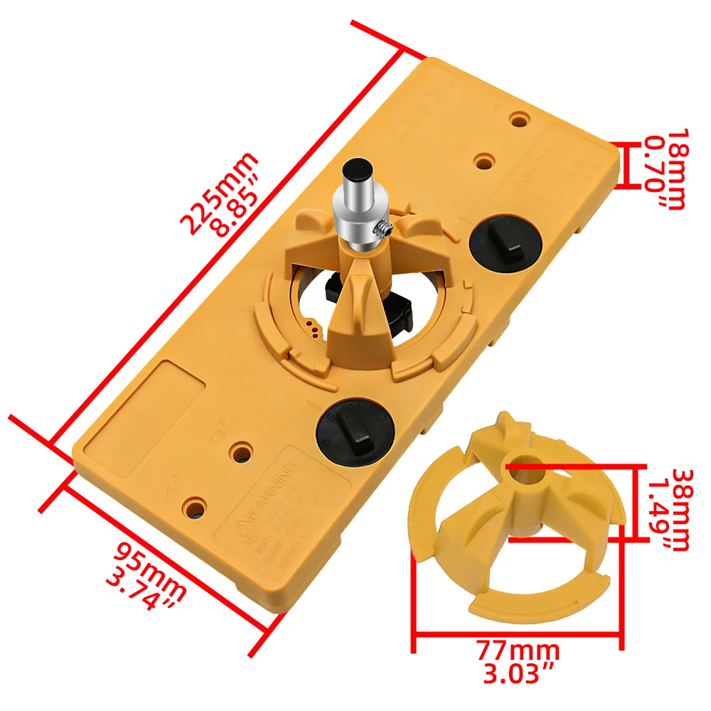 Concealed 35MM Cup Style Hinge Jig Boring Hole Drill or 35MM Concealed Hinge Jig Kit For Wood Hole Locator Hinge Jig Drill Guide