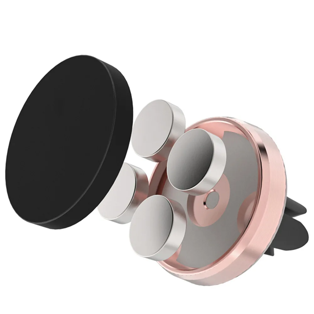 Metal Magnetic Car Phone Holder Mini Vent Clip Super Magnetic Car Phone Holder Mobile Phone Mount for IPhone 12 13Samsung Huawei