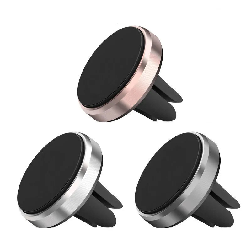 Metal Magnetic Car Phone Holder Mini Vent Clip Super Magnetic Car Phone Holder Mobile Phone Mount for IPhone 12 13Samsung Huawei