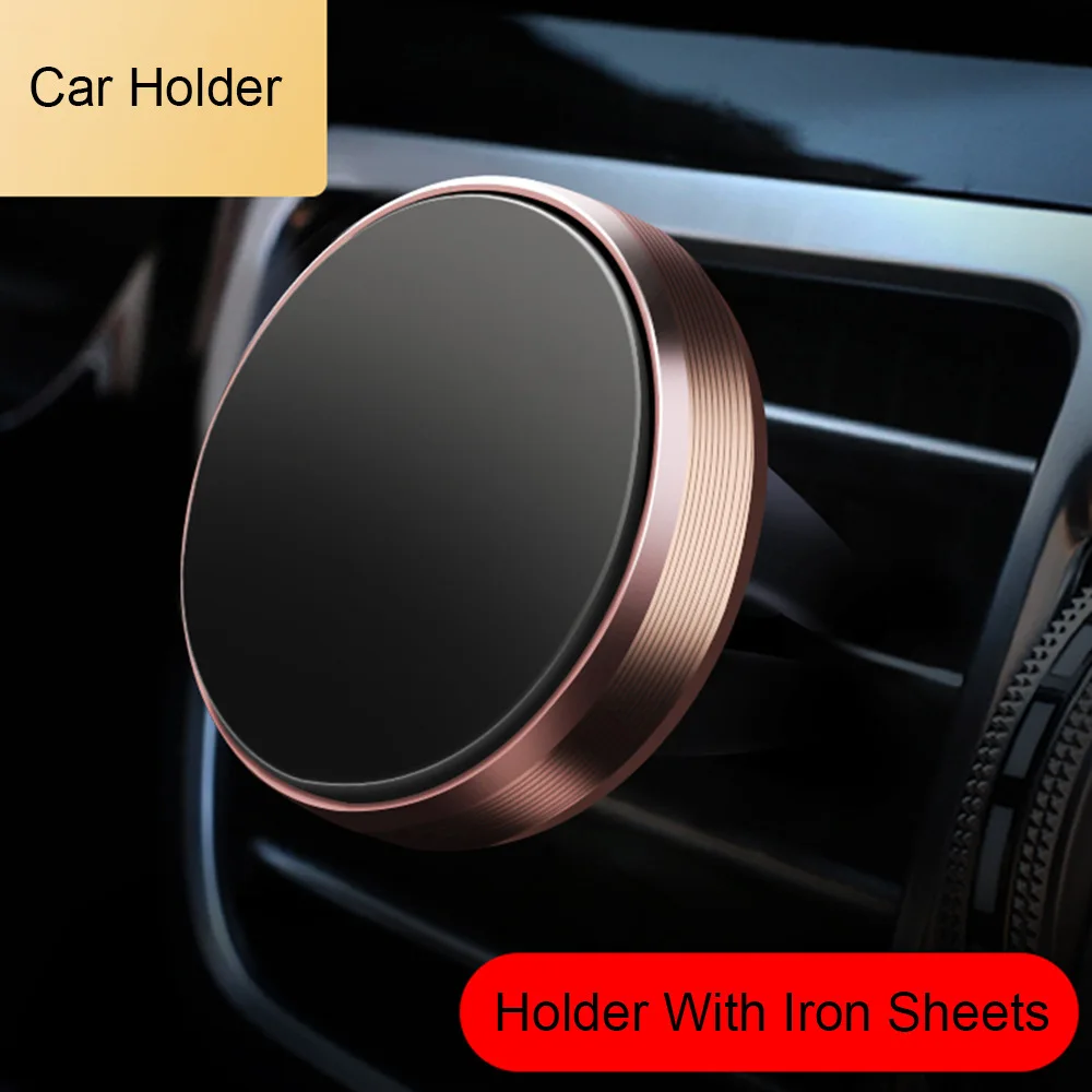 Metal Magnetic Car Phone Holder Mini Vent Clip Super Magnetic Car Phone Holder Mobile Phone Mount for IPhone 12 13Samsung Huawei
