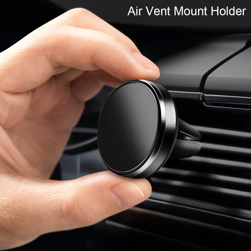 Metal Magnetic Car Phone Holder Mini Vent Clip Super Magnetic Car Phone Holder Mobile Phone Mount for IPhone 12 13Samsung Huawei
