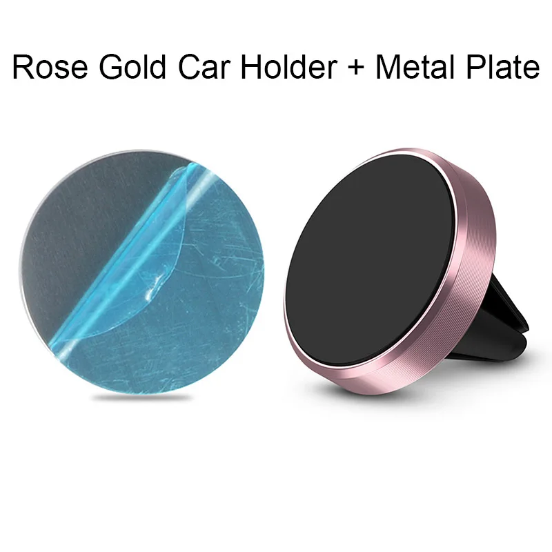 Metal Magnetic Car Phone Holder Mini Vent Clip Super Magnetic Car Phone Holder Mobile Phone Mount for IPhone 12 13Samsung Huawei