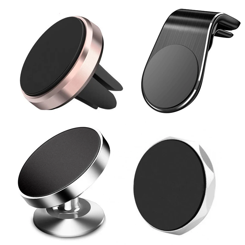 Metal Magnetic Car Phone Holder Mini Vent Clip Super Magnetic Car Phone Holder Mobile Phone Mount for IPhone 12 13Samsung Huawei